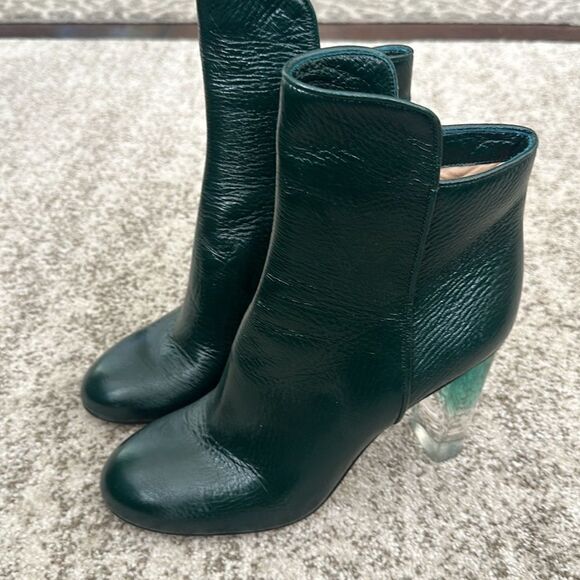 Andrea Gomez CHIARA 95 HUNTER LUCITE Heeled Boots 38.5 - Picture 4 of 9